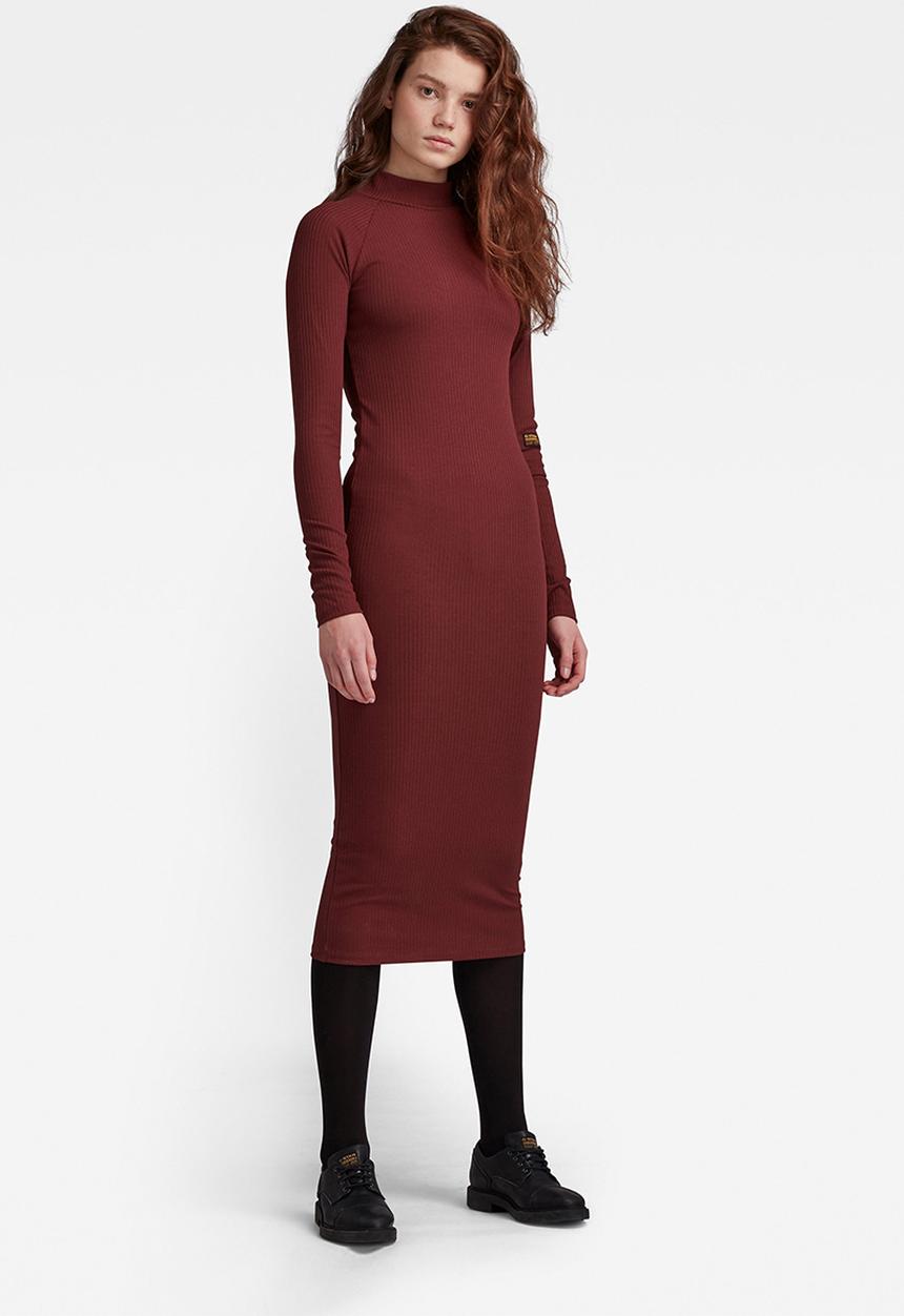 G-STAR - Slim rib hidden pocket dress - paccio