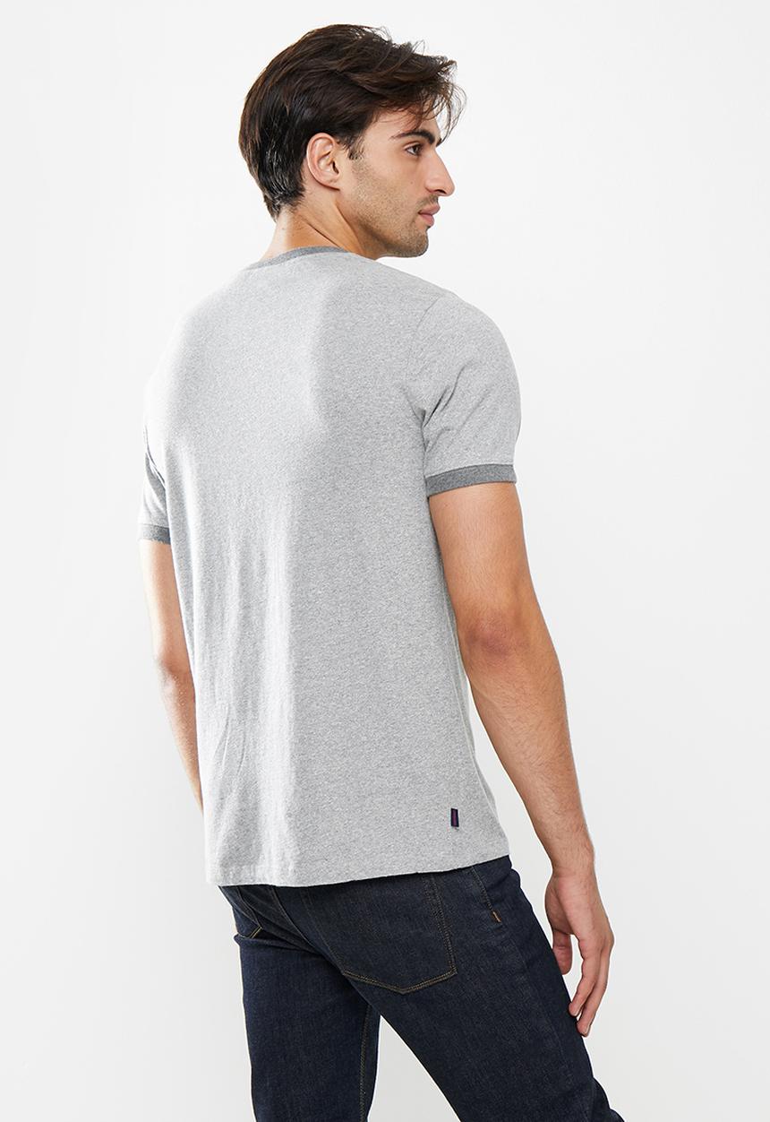 Superdry. - Vintage ringer tee - grey