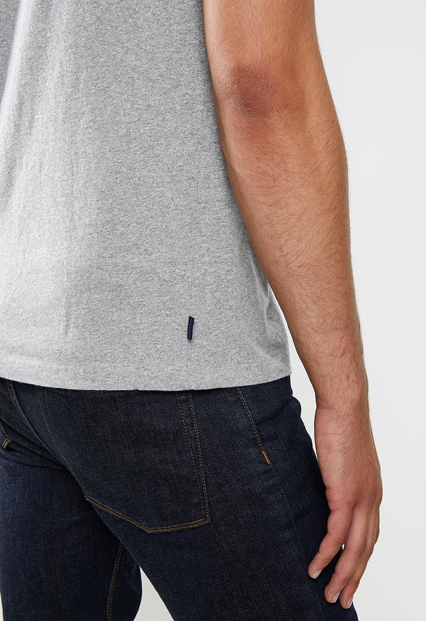 Superdry. - Vintage ringer tee - grey