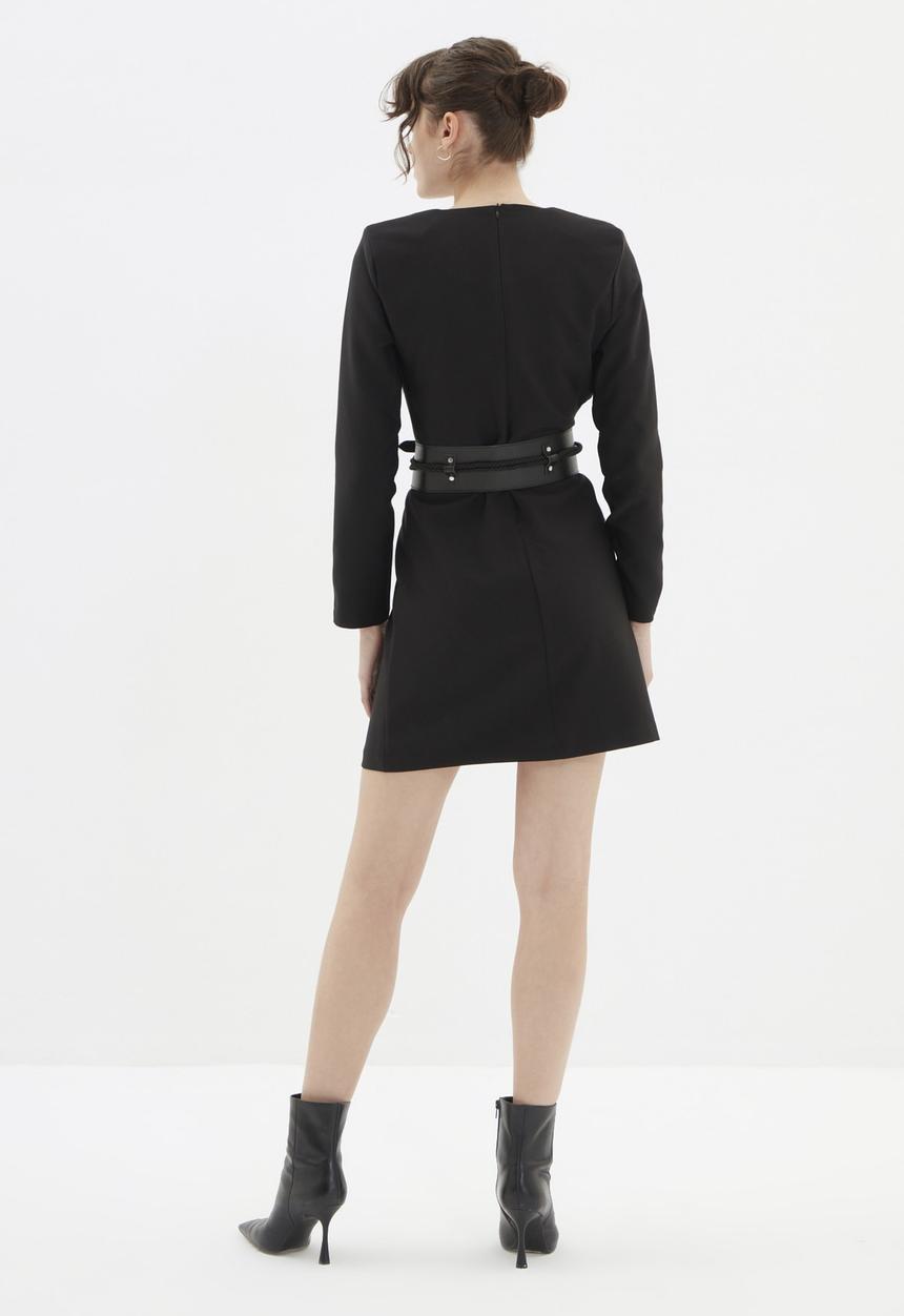 Trendyol - Belted dress - black