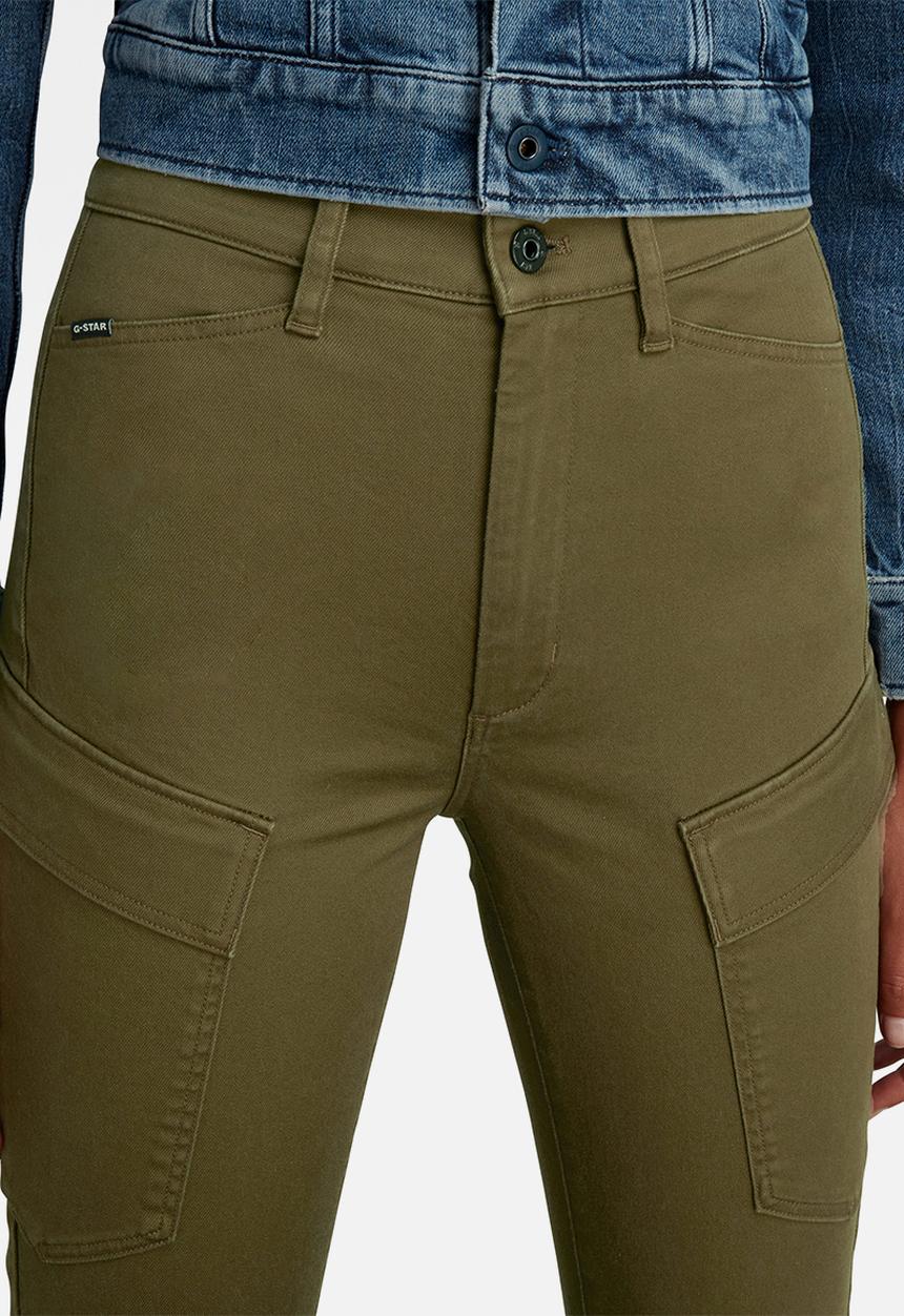 G-STAR - High G-Shape Cargo Skinny Pant - Dark Olive
