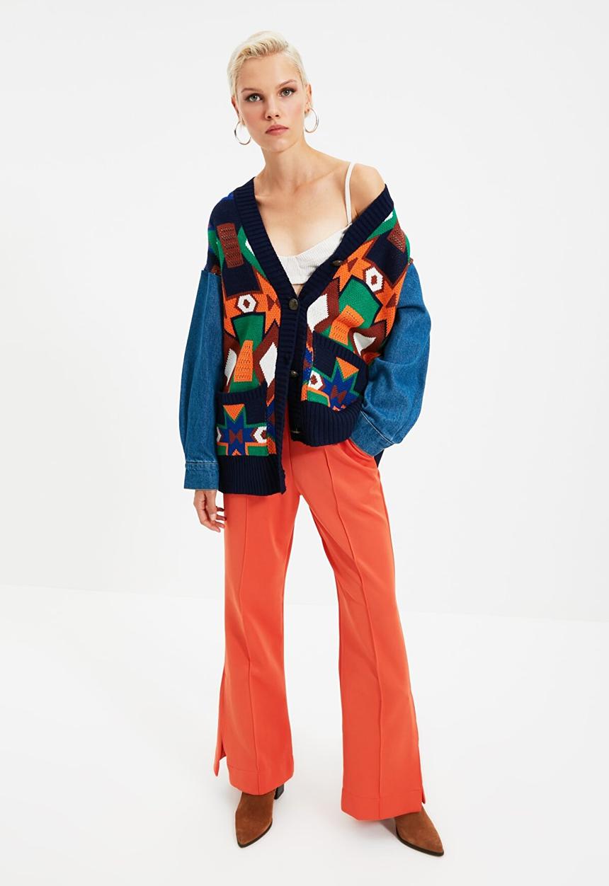 Trendyol - Denim sweater cardigan - multi