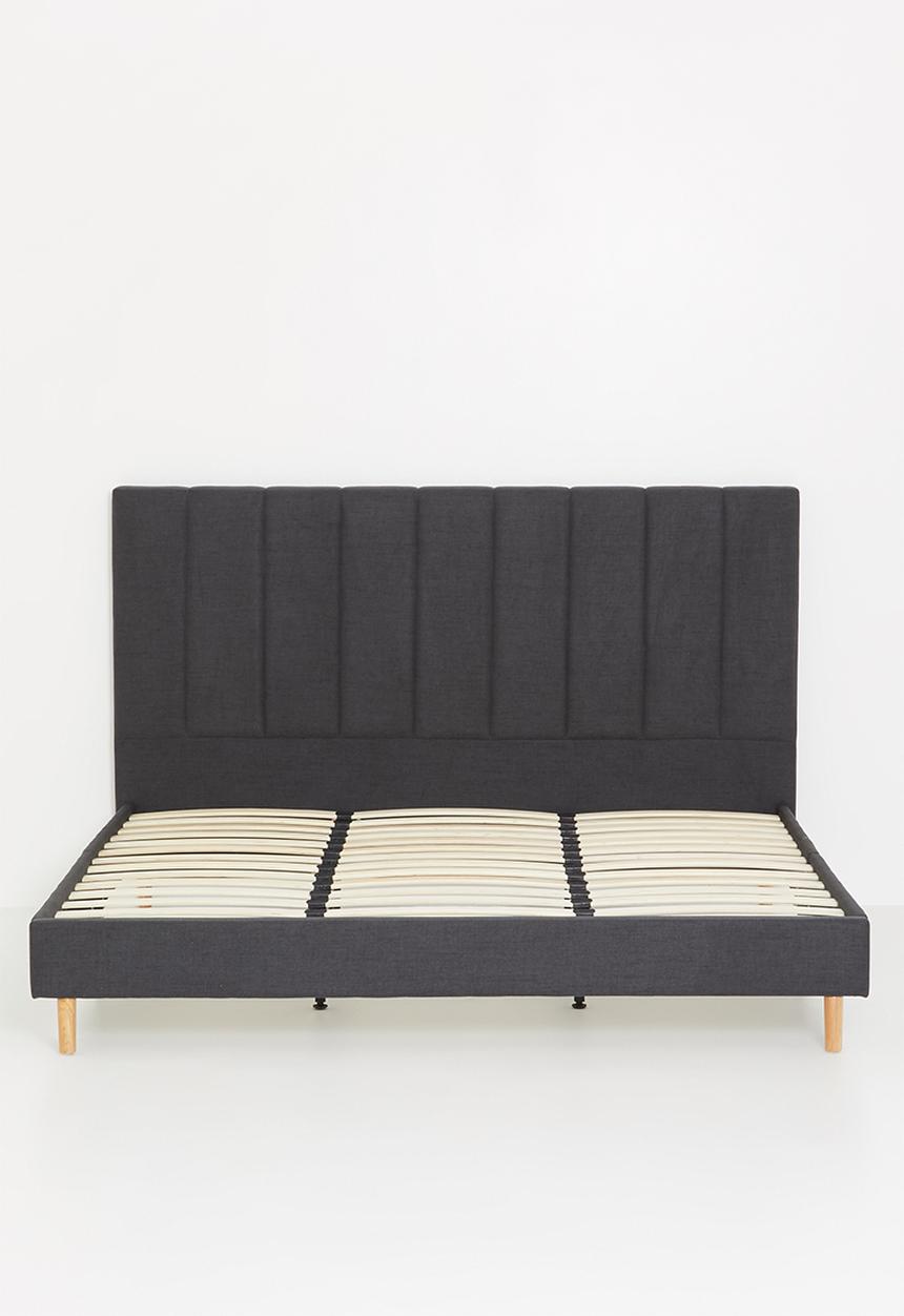 Sixth Floor - Toro upholstered bed & headboard - grey