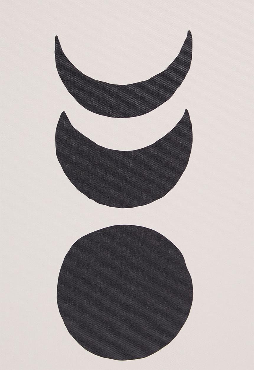Sixth Floor - Phases of the moon wall art - set of 2