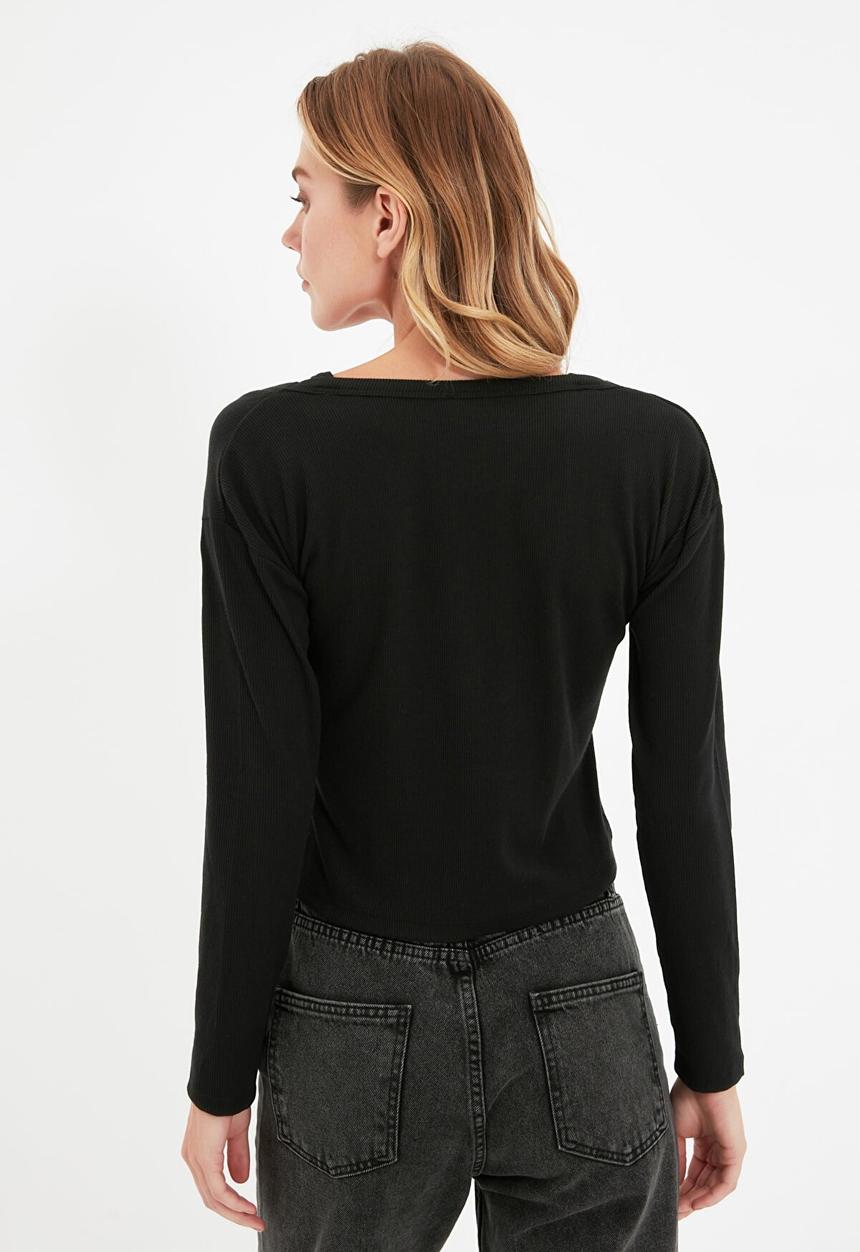 Trendyol - Knitted blouse  - black