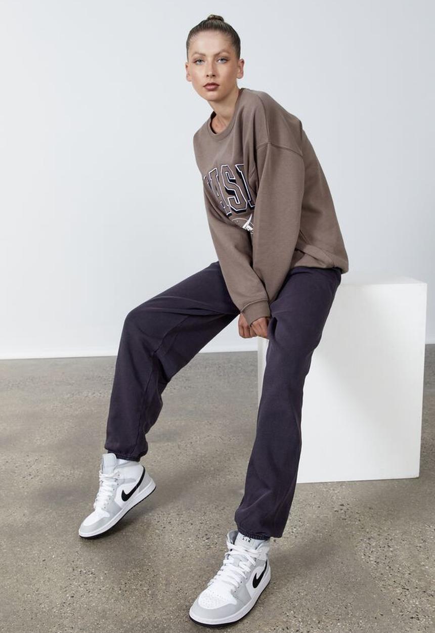 Factorie - Washed oversized jogger - black