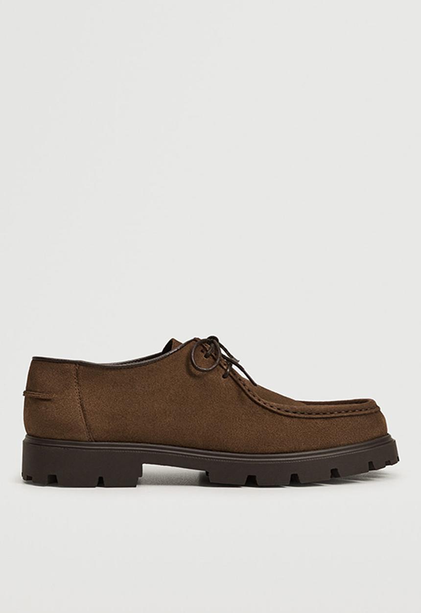 MANGO - Shoes wallabee - brown