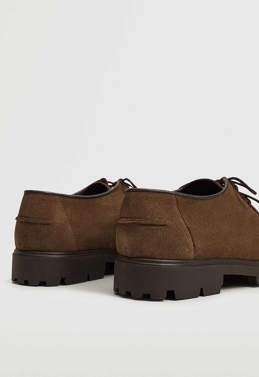 MANGO - Shoes wallabee - brown