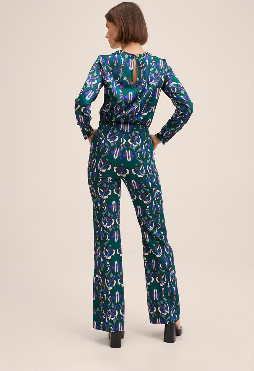 MANGO - Trousers hailey - green