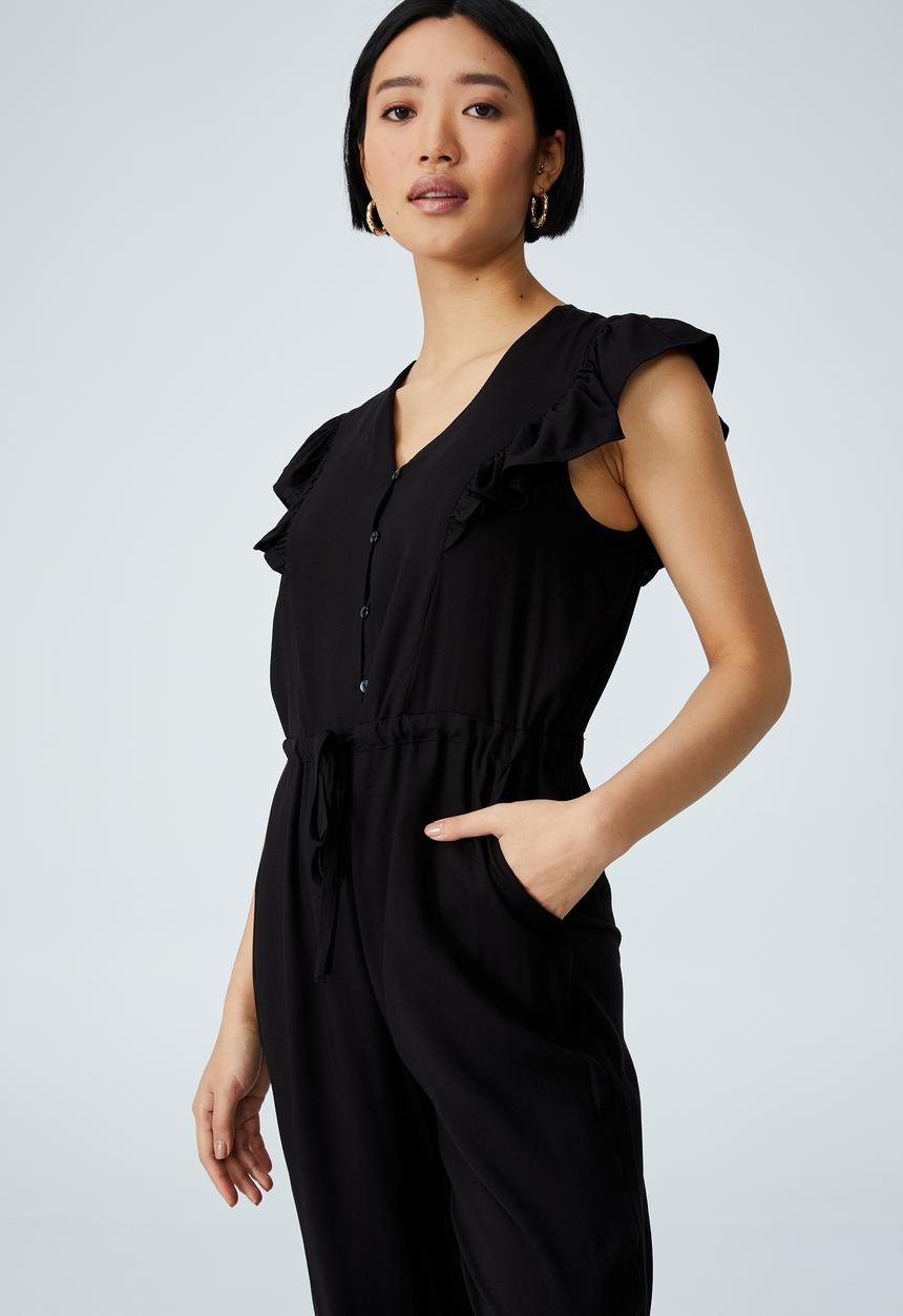 Cotton On - Woven petite tara jumpsuit - black