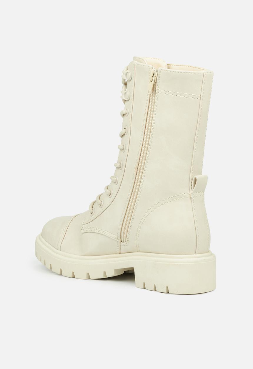 Miss Black - Persian1 lace-up boot - bone