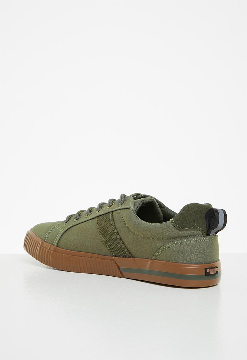 JEEP - Peg canvas sneaker - khaki