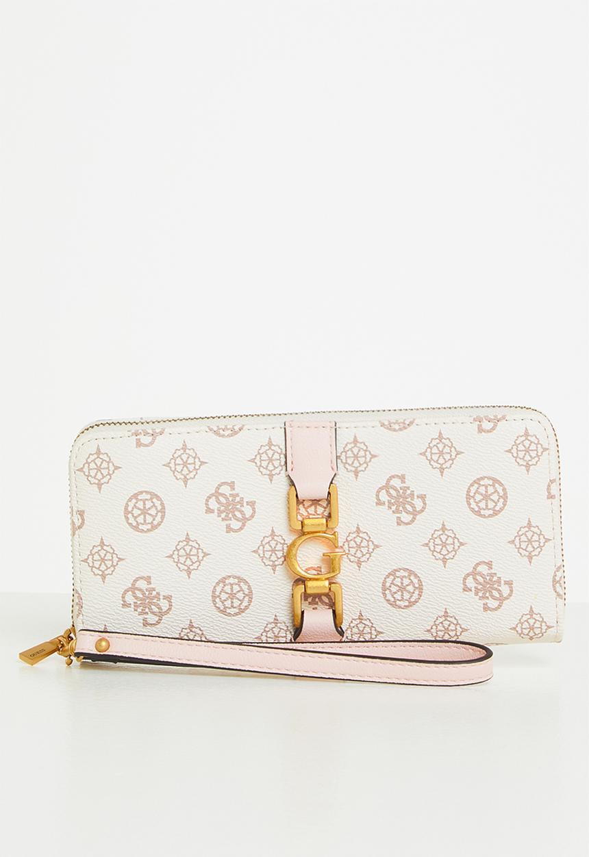 GUESS - Briana slg large zip around - cream 