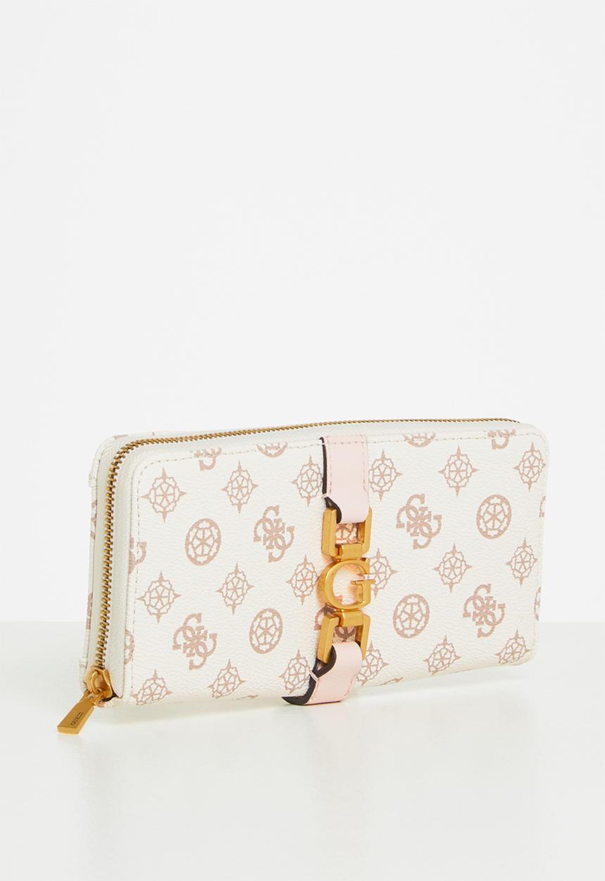 GUESS - Briana slg large zip around - cream 