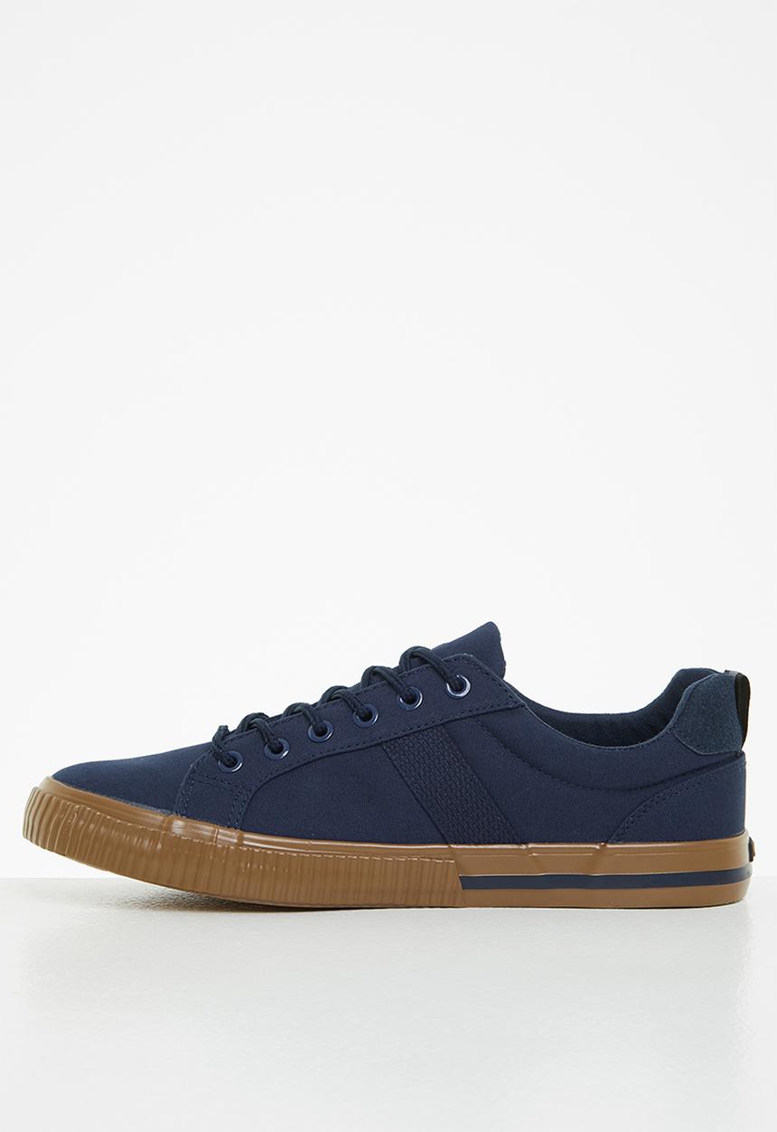 JEEP - Peg canvas sneaker - navy