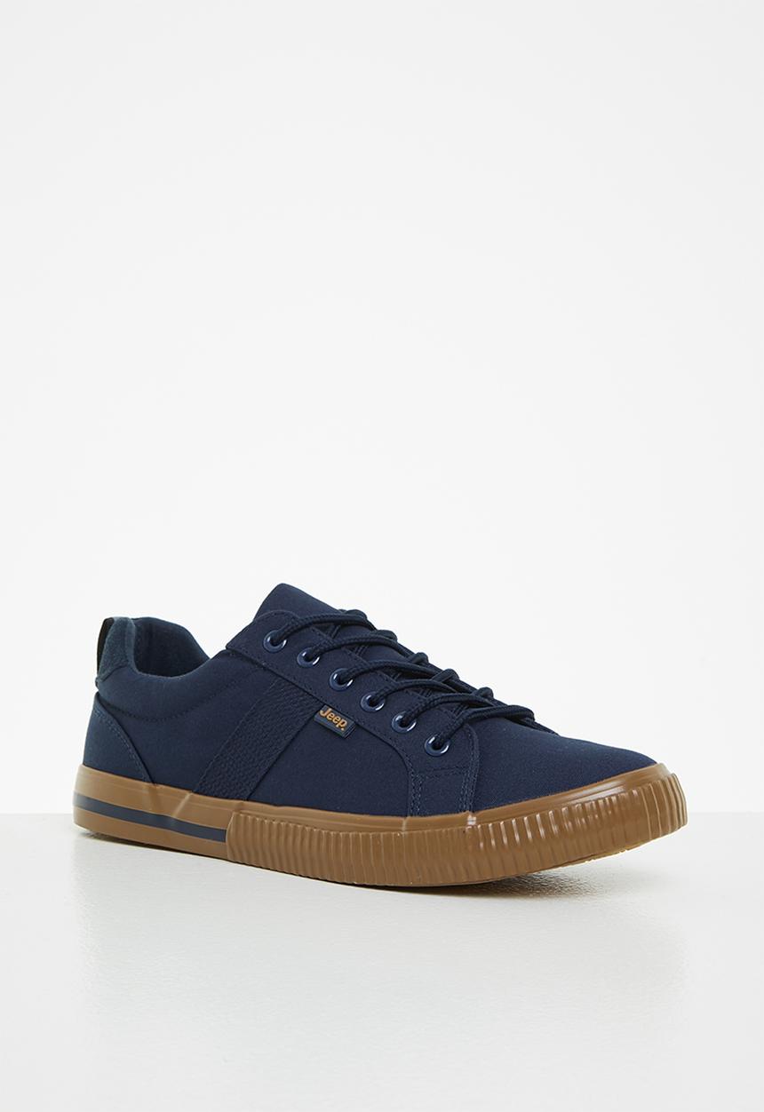 JEEP - Peg canvas sneaker - navy