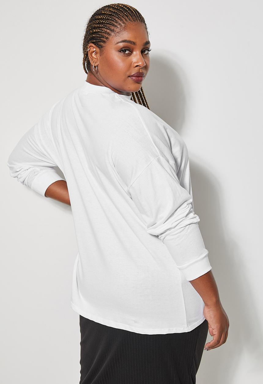 Superbalist - Long sleeve graphic tee - white
