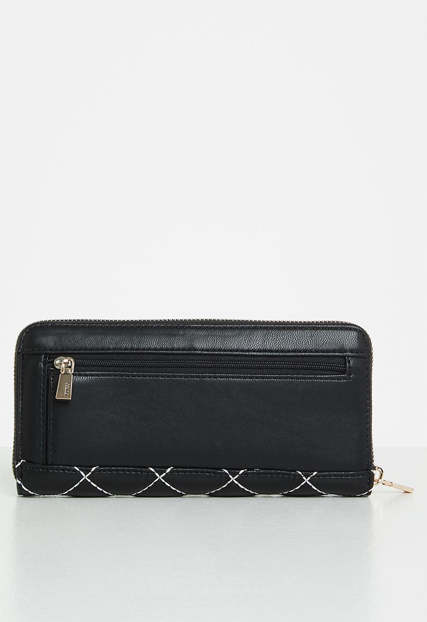 GUESS - Cessily slg large zip around - black