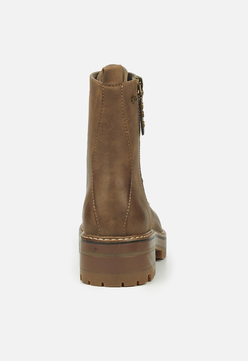 Miss Black - Fox5 lace-up ankle boot - brown