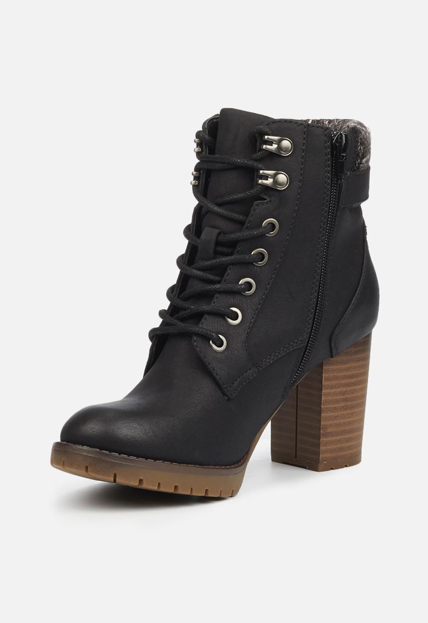 Miss Black - Delta1 lace-up ankle boot - black