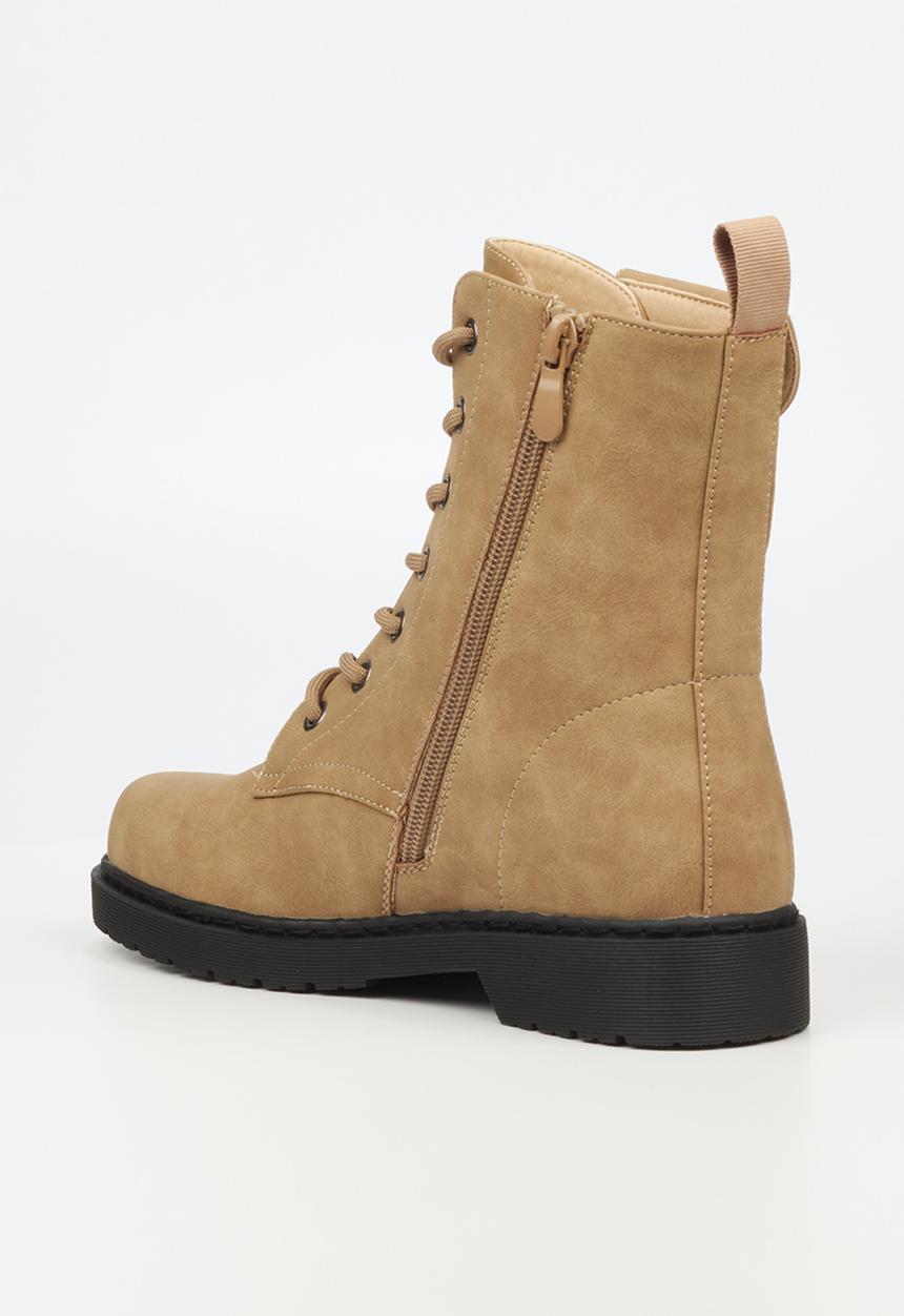 Miss Black - Rogue1 lace-up ankle boot - taupe