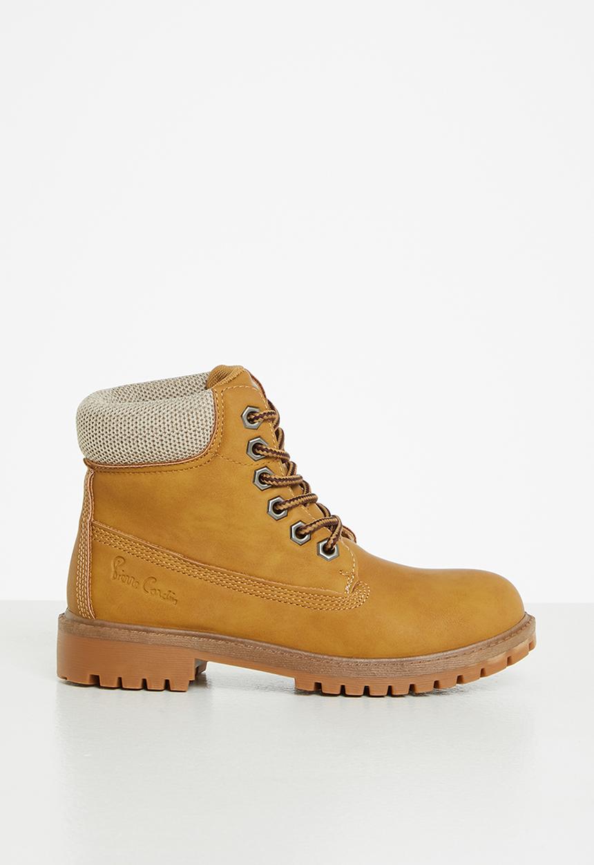 Pierre Cardin - Pierre cardin lace up boot - tan