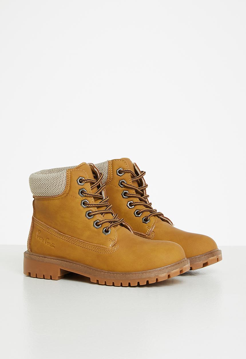 Pierre Cardin - Pierre cardin lace up boot - tan