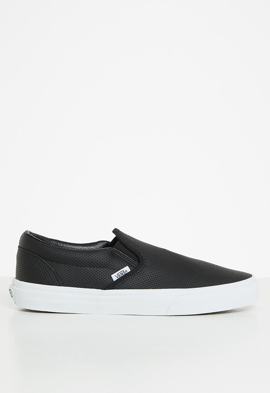 Vans - Classic slip-on - (perf leather) black