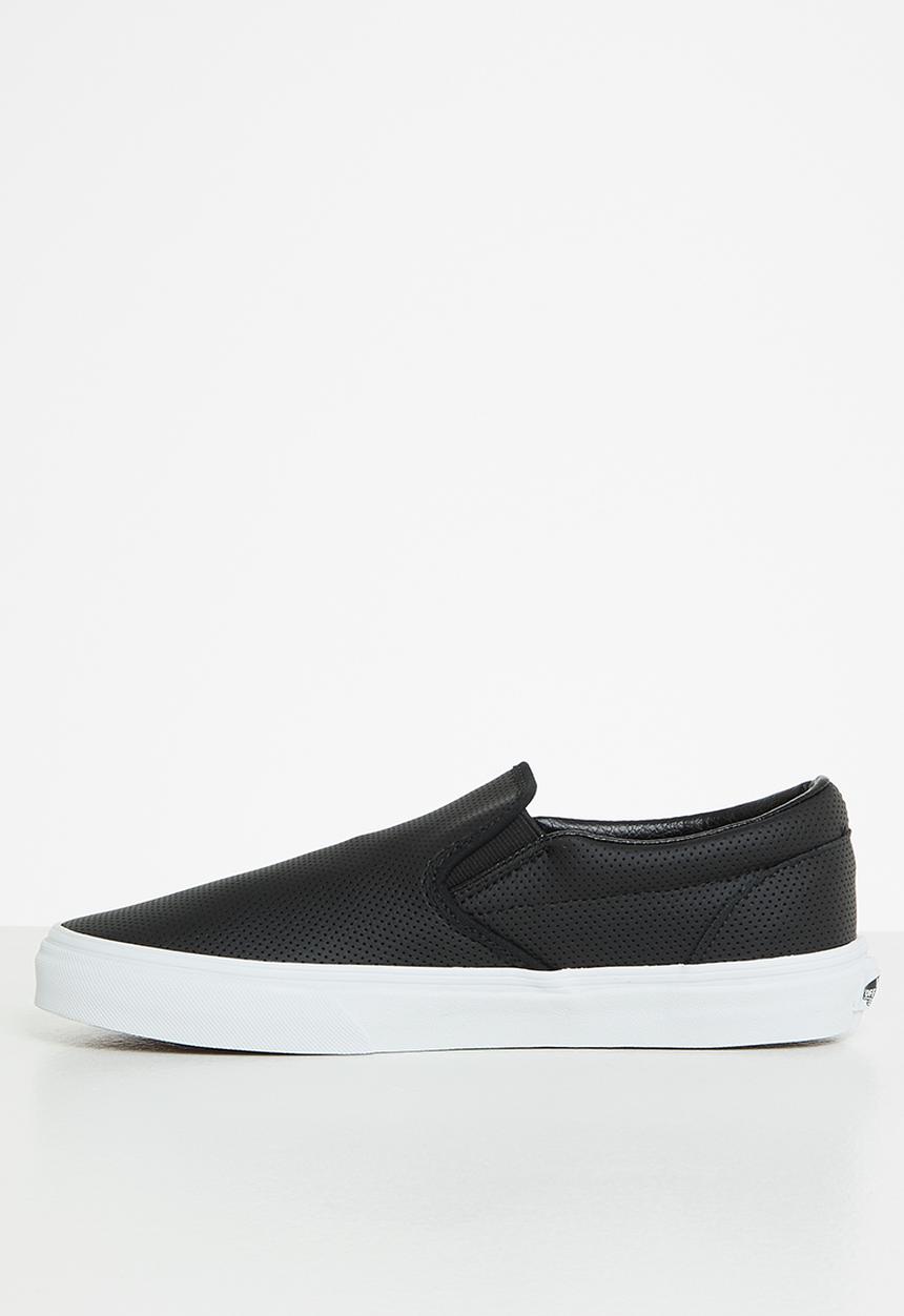 Vans - Classic slip-on - (perf leather) black