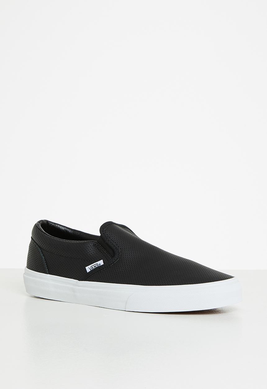 Vans - Classic slip-on - (perf leather) black