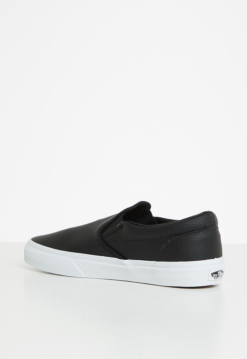 Vans - Classic slip-on - (perf leather) black