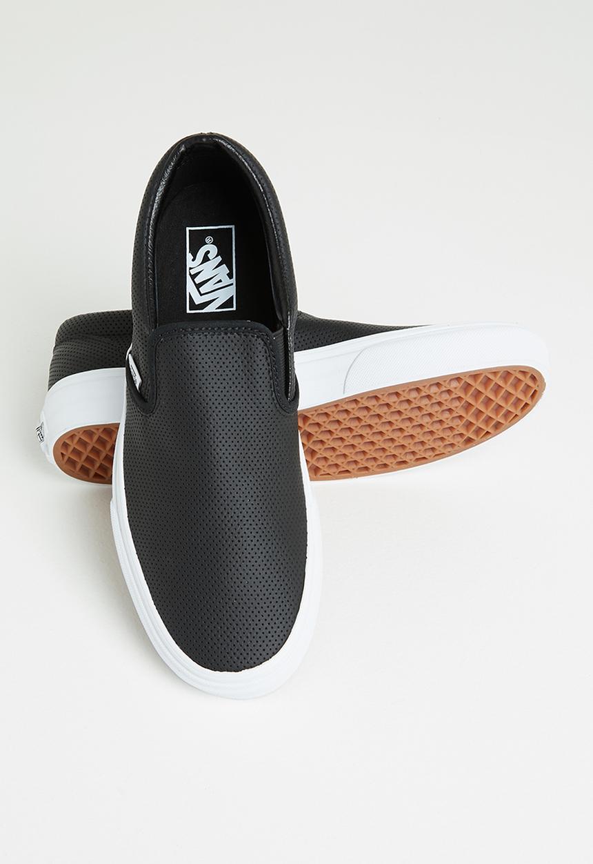 Vans - Classic slip-on - (perf leather) black