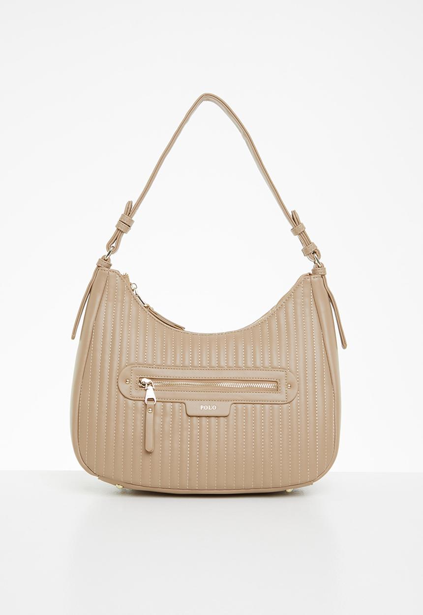 POLO - Quilt hobo bag - latte