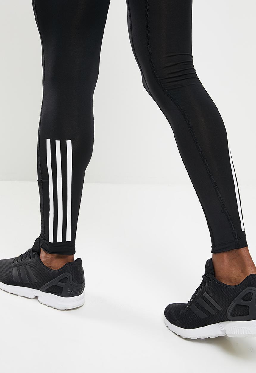 adidas Performance - TECHFIT 3-STRIPES LONG TIGHTS - Black