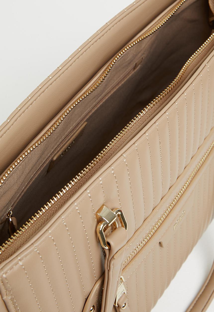 POLO - Quilt tote bag - latte