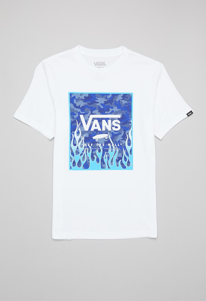 Vans - By print box boys - white & blue
