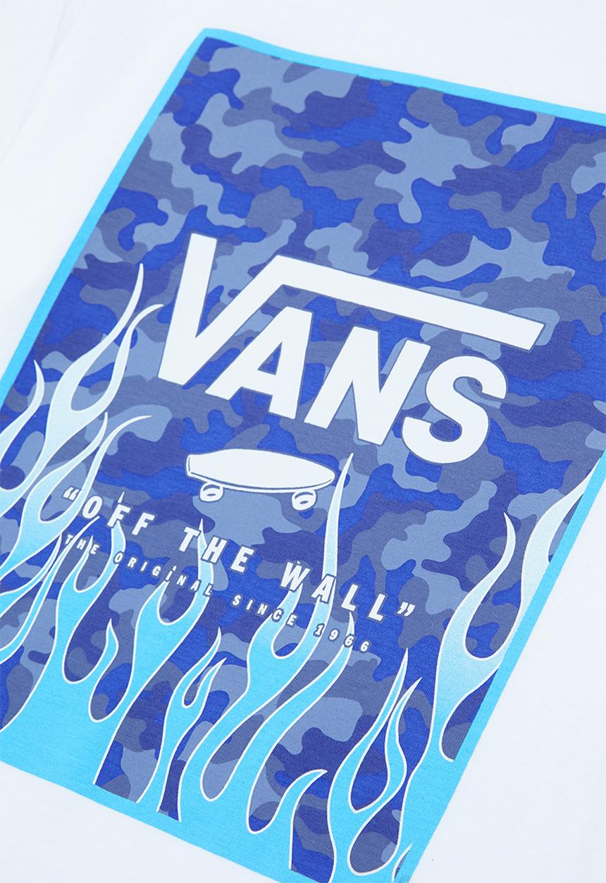 Vans - By print box boys - white & blue