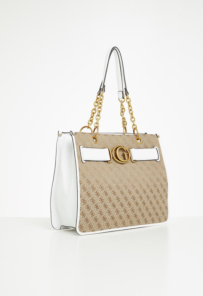 GUESS - Aviana tote - latte & white