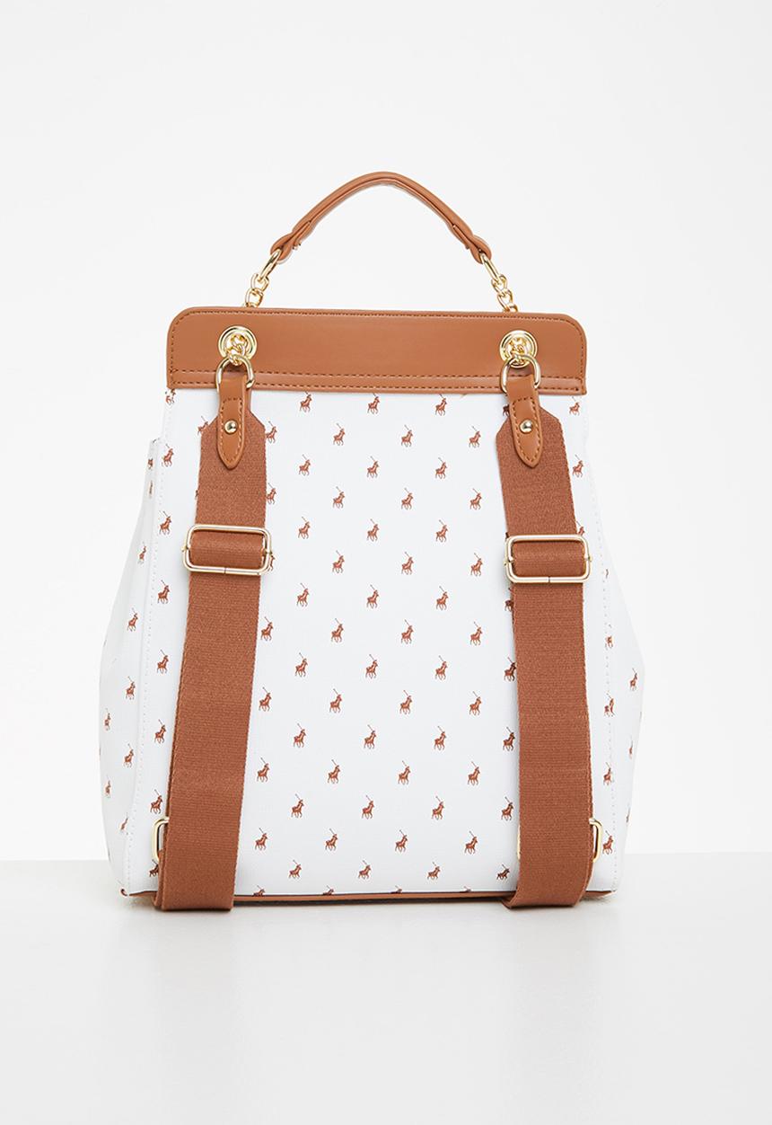 POLO - New iconic flapover backpack - white