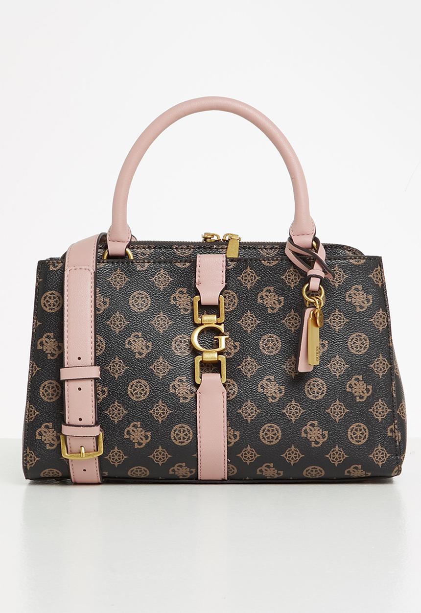 GUESS - Briana girlfriend satchel - mocha logo