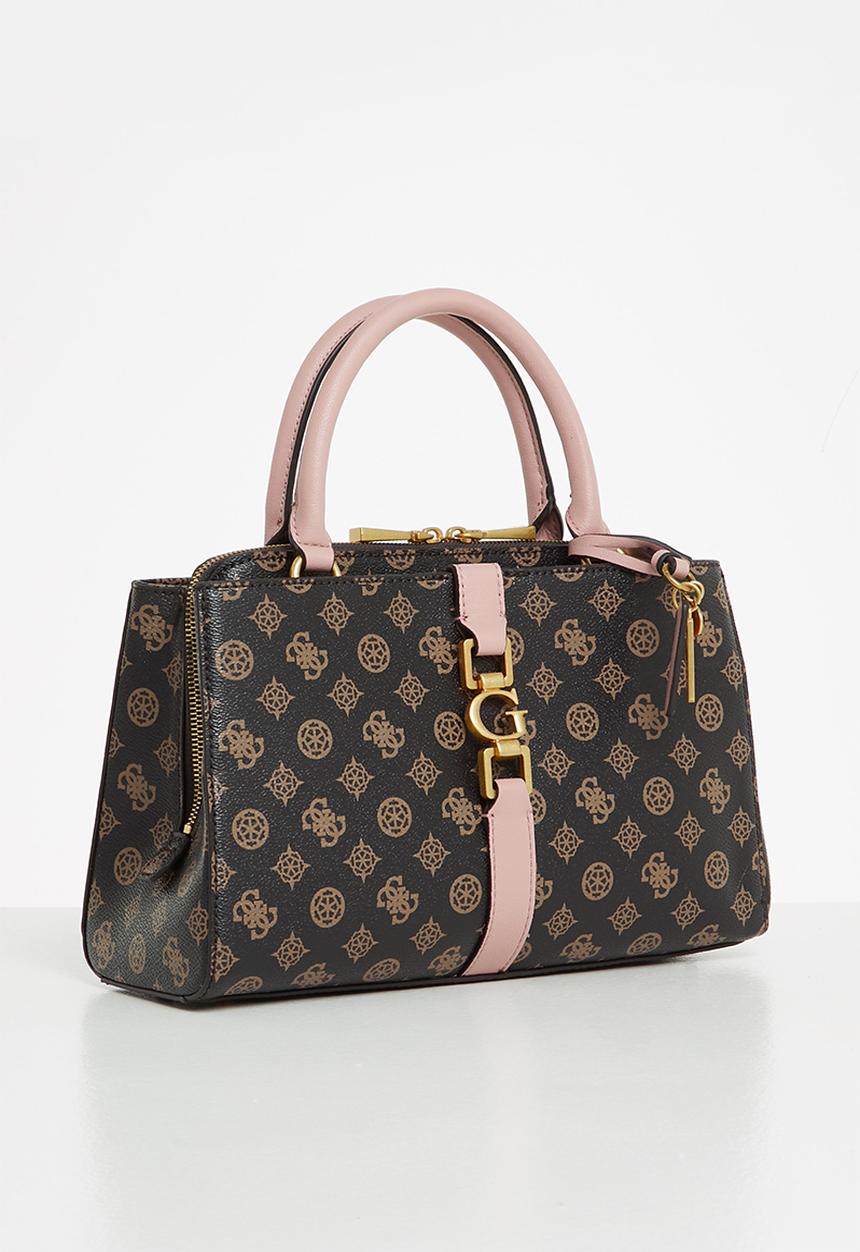 GUESS - Briana girlfriend satchel - mocha logo