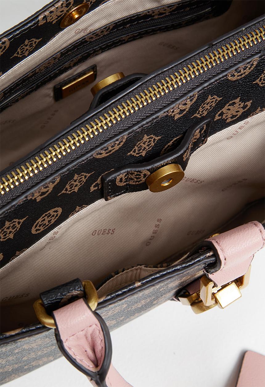 GUESS - Briana girlfriend satchel - mocha logo
