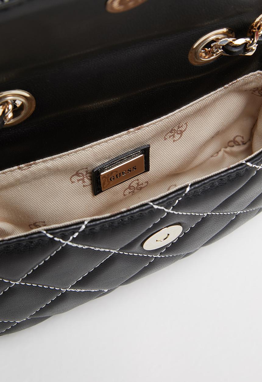 GUESS - Cessily convertible xbody flap - black 