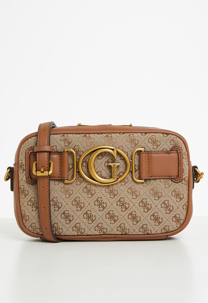 GUESS - Aviana camera bag - latte & cognac
