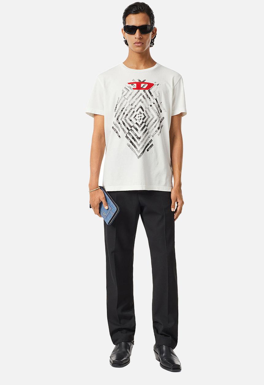 Diesel  - T-diegor-c16 short sleeve tee - white 