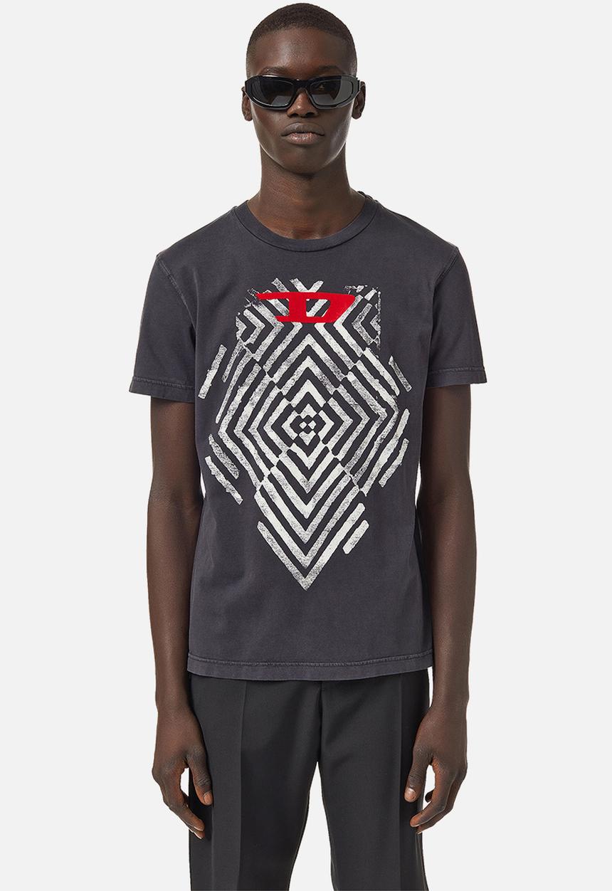 Diesel  - T-diegor-c16 short sleeve tee - charcoal 