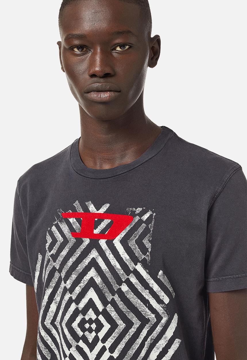 Diesel  - T-diegor-c16 short sleeve tee - charcoal 