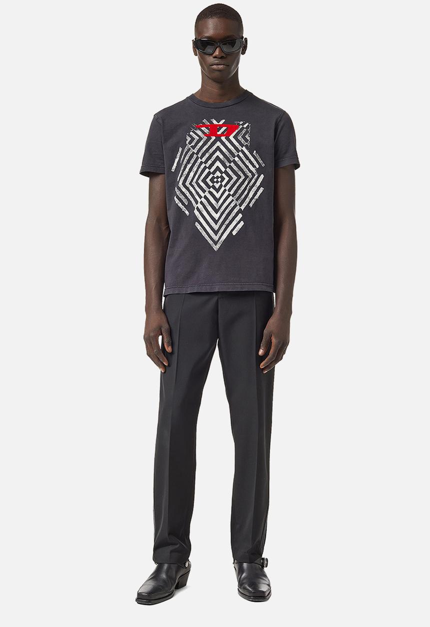 Diesel  - T-diegor-c16 short sleeve tee - charcoal 