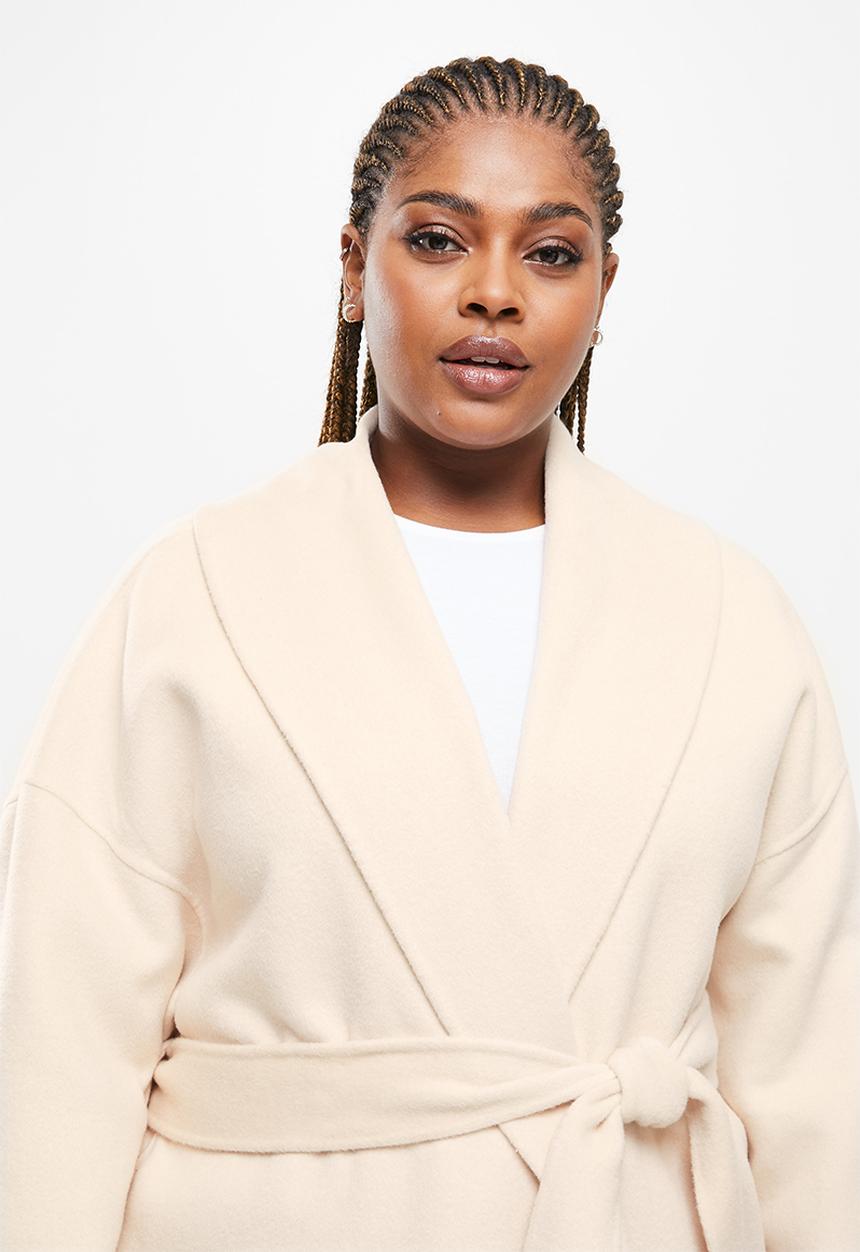 MANGO - Plus coat manuela - light beige