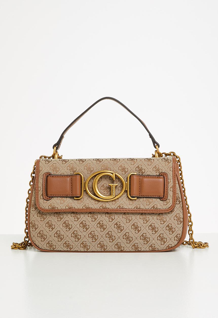 GUESS - Aviana convertible xbody flap - latte & cognac